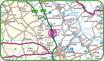 road map KRN (near Louth)